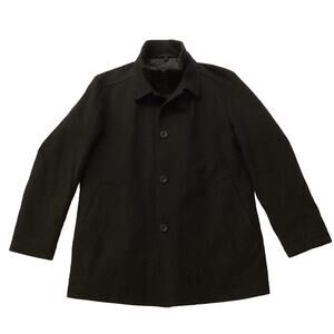 Hugo Boss Men’s Black Label Cashmere Wool Pea Coat Jacket Classic Size Large 46R